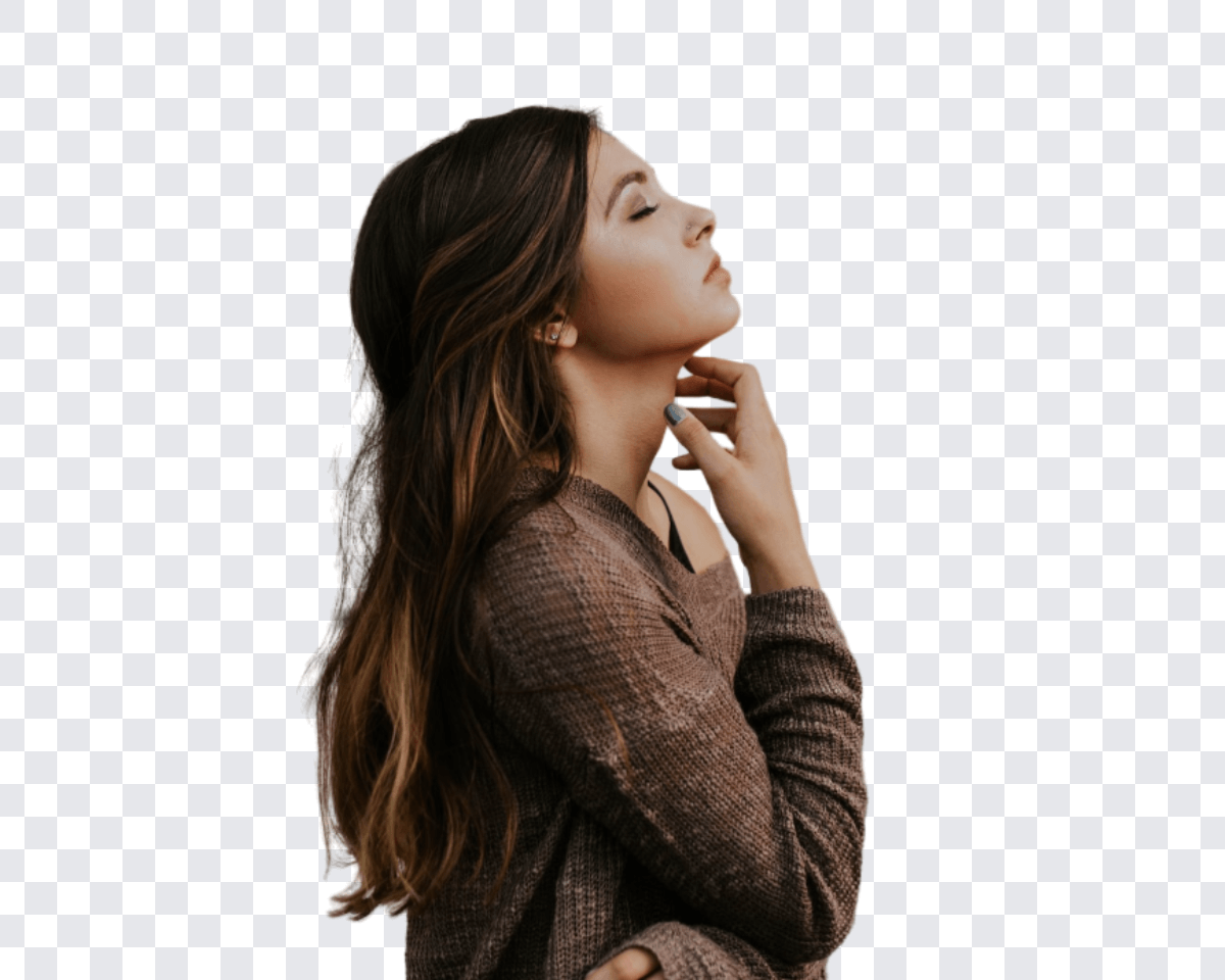 remove background from woman portrait and get transparent background 