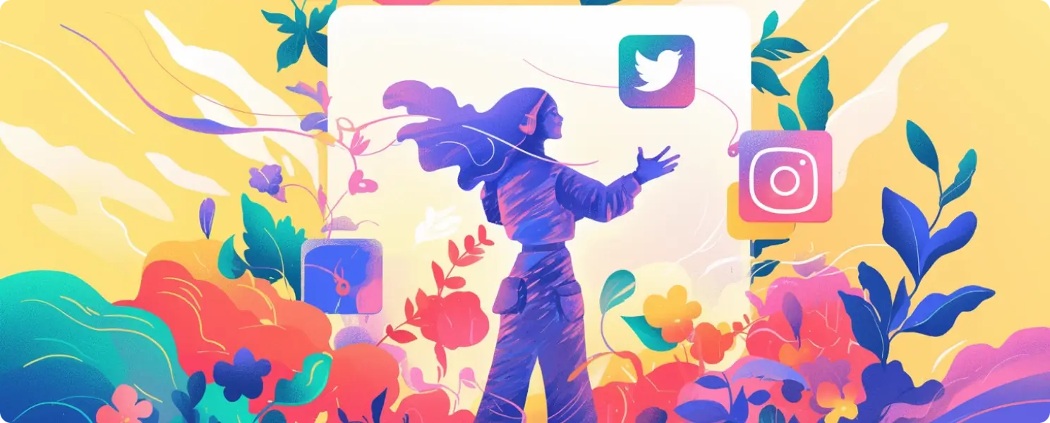 social media artwork illustration